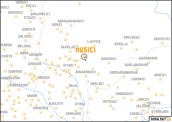 map of Mušići