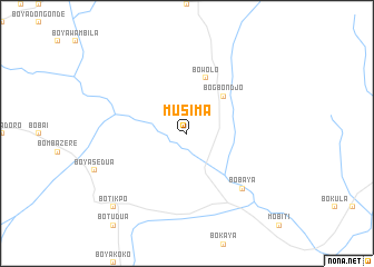 map of Musima