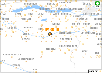 map of Muškava
