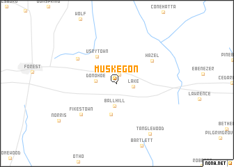 map of Muskegon