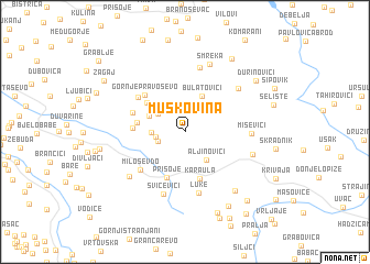 map of Muškovina