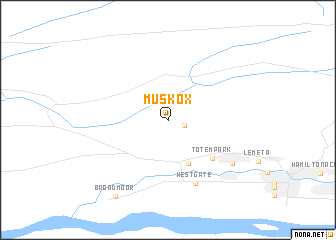 map of Musk Ox