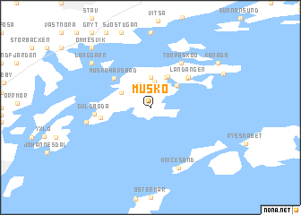 map of Muskö