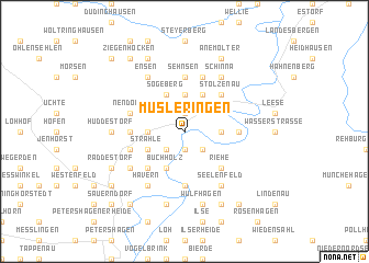 map of Müsleringen