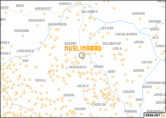 map of Muslim Ābād