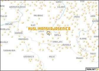 map of Muslimanska Jasenica