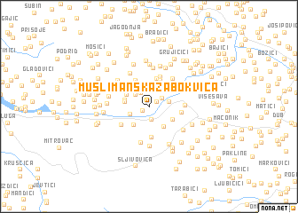 map of (( Muslimanska Žabokvica ))