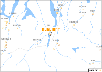 map of Muslimāt