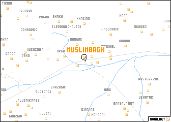 map of Muslimbāgh