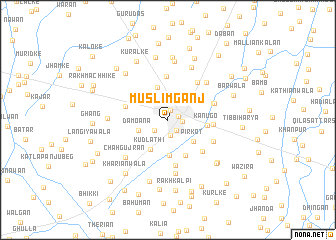 map of Muslimganj