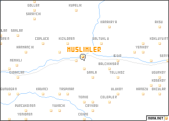 map of Müslimler