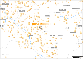 map of Muslimovići