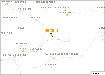 map of Musŏl-li