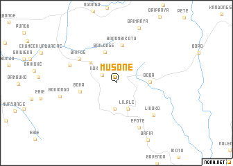 map of Musone