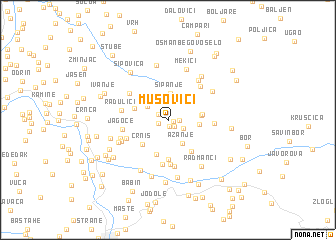 map of Mušovići