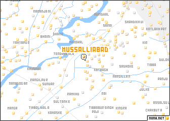 map of Mussalliābad