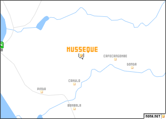 map of Musseque