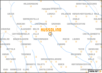 map of Mussolino