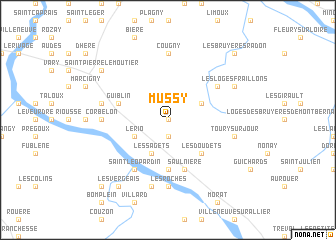 map of Mussy