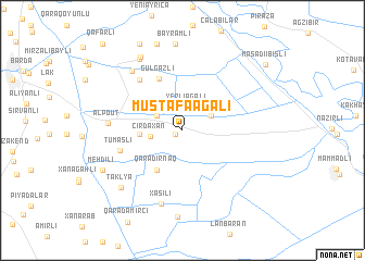 map of Mustafaağalı