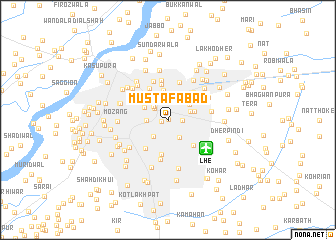 map of Mūstafābād