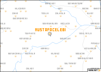 map of Mustafaçelebi