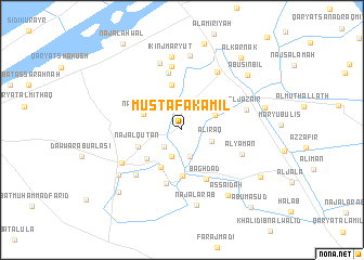 map of Muşţafá Kāmil