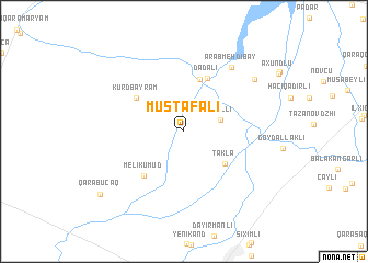 map of Mustafalı