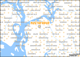 map of Mustafāpur