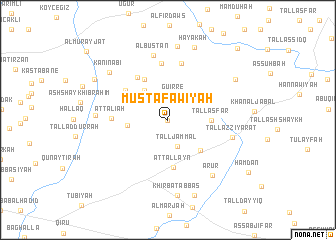 map of Muşţafāwīyah