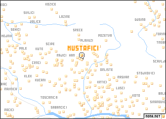 map of Mustafići