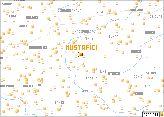 map of Mustafići