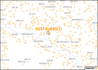 map of Mustajbašići