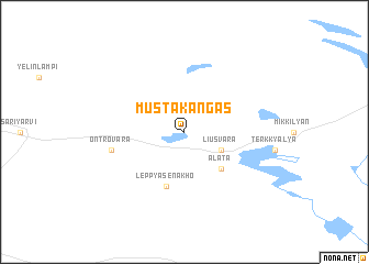 map of Mustakangas