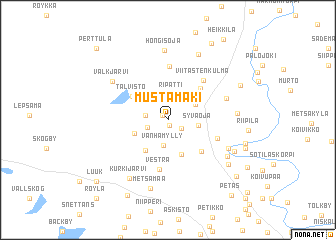 map of Mustamäki