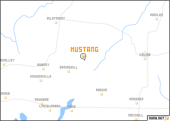 map of Mustang