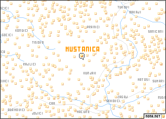 map of Muštanica