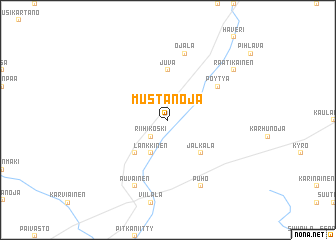 map of Mustanoja