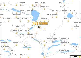 map of Musteniai