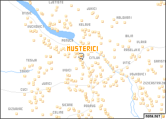 map of Musterići