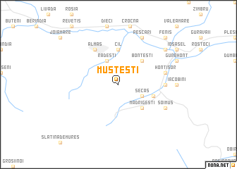 map of Musteşti