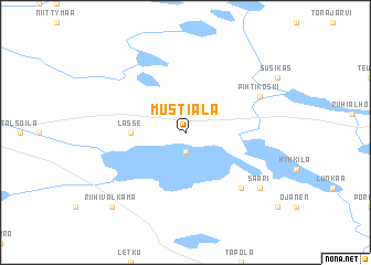 map of Mustiala