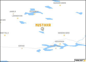 map of Mustikka