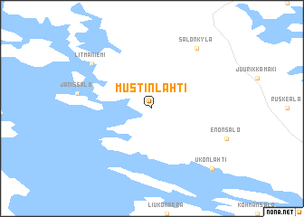 map of Mustinlahti