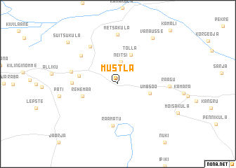 map of Mustla