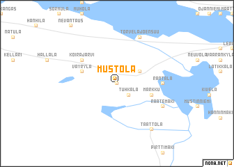 map of Mustola