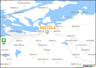 map of Mustola