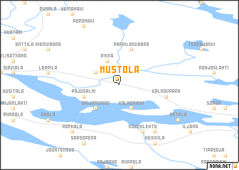 map of Mustola