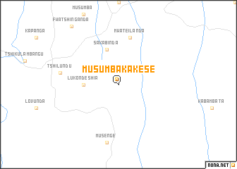map of Musumba-Kakese