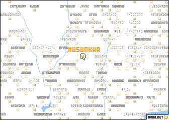 map of Musunkwa